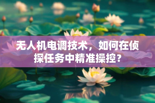 无人机电调技术，如何在侦探任务中精准操控？