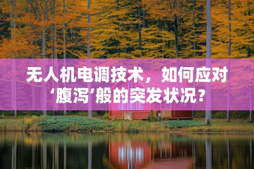 无人机电调技术，如何应对‘腹泻’般的突发状况？