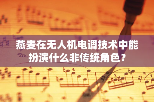 燕麦在无人机电调技术中能扮演什么非传统角色？