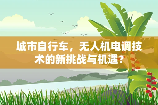 城市自行车，无人机电调技术的新挑战与机遇？