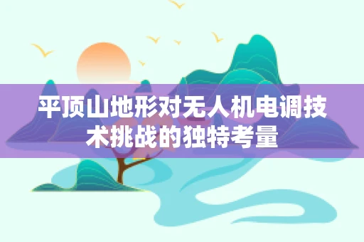 平顶山地形对无人机电调技术挑战的独特考量