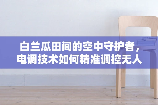 白兰瓜田间的空中守护者，电调技术如何精准调控无人机喷洒？