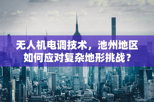无人机电调技术，池州地区如何应对复杂地形挑战？