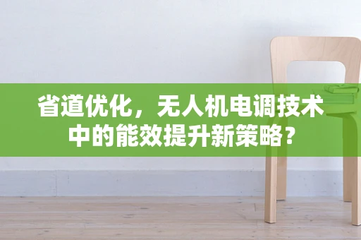 省道优化，无人机电调技术中的能效提升新策略？