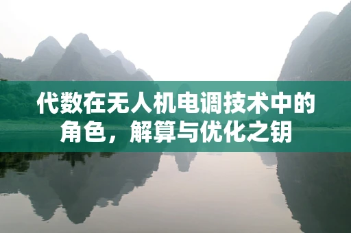 代数在无人机电调技术中的角色，解算与优化之钥