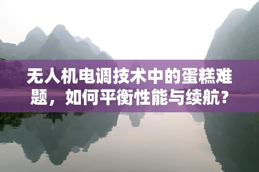 无人机电调技术中的蛋糕难题，如何平衡性能与续航？