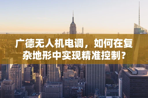 广德无人机电调，如何在复杂地形中实现精准控制？