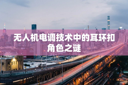 无人机电调技术中的耳环扣角色之谜