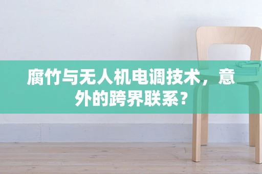 腐竹与无人机电调技术，意外的跨界联系？
