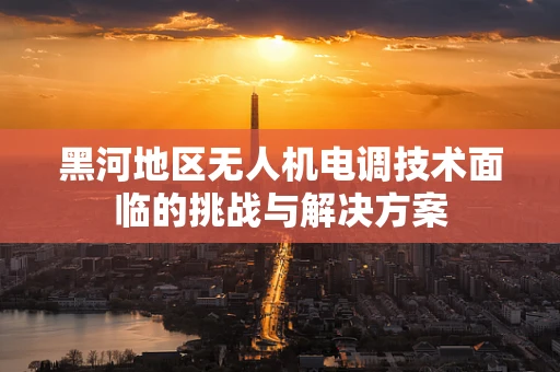 黑河地区无人机电调技术面临的挑战与解决方案
