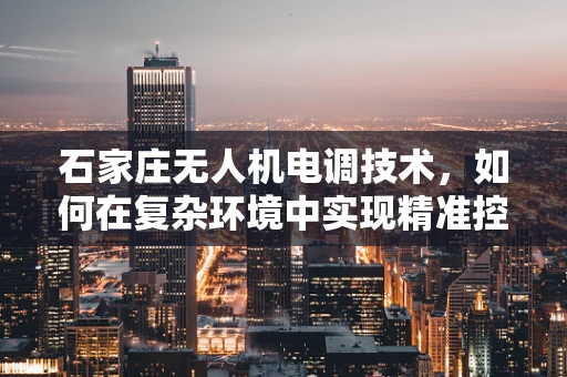 石家庄无人机电调技术，如何在复杂环境中实现精准控制？