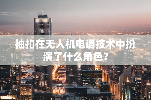 袖扣在无人机电调技术中扮演了什么角色？