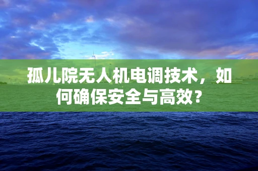 孤儿院无人机电调技术，如何确保安全与高效？