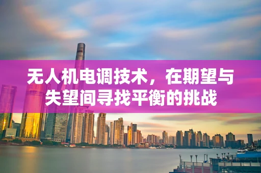 无人机电调技术，在期望与失望间寻找平衡的挑战