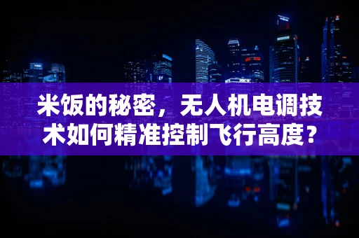 米饭的秘密，无人机电调技术如何精准控制飞行高度？