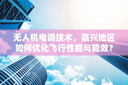 无人机电调技术，嘉兴地区如何优化飞行性能与能效？