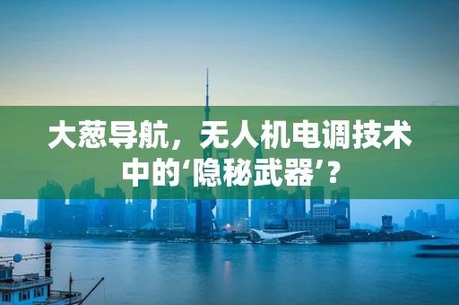 大葱导航，无人机电调技术中的‘隐秘武器’？