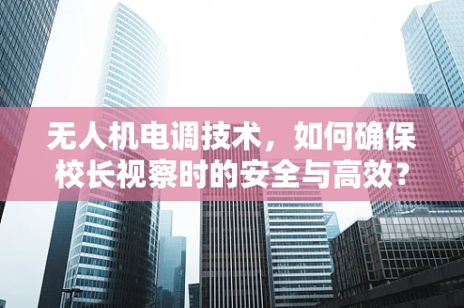无人机电调技术，如何确保校长视察时的安全与高效？