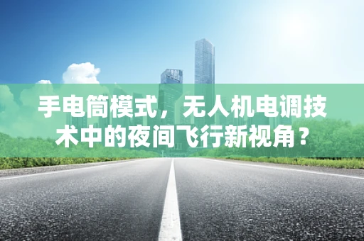 手电筒模式，无人机电调技术中的夜间飞行新视角？
