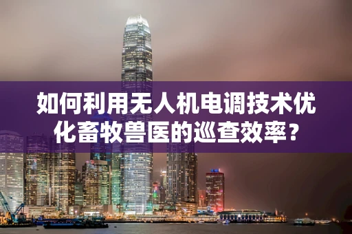 如何利用无人机电调技术优化畜牧兽医的巡查效率？