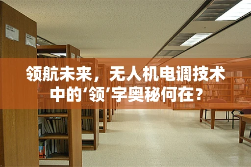 领航未来，无人机电调技术中的‘领’字奥秘何在？