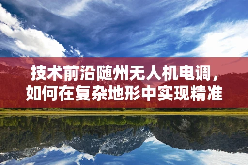 技术前沿随州无人机电调，如何在复杂地形中实现精准控制？