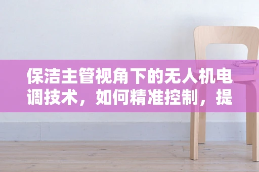 保洁主管视角下的无人机电调技术，如何精准控制，提升清洁效率？