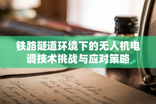 铁路隧道环境下的无人机电调技术挑战与应对策略
