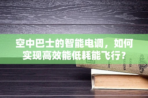 空中巴士的智能电调，如何实现高效能低耗能飞行？
