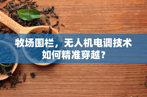 牧场围栏，无人机电调技术如何精准穿越？