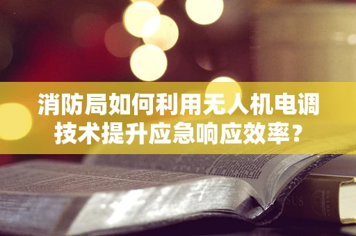 消防局如何利用无人机电调技术提升应急响应效率？