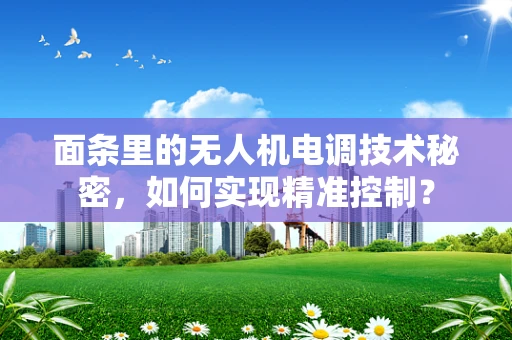 面条里的无人机电调技术秘密，如何实现精准控制？