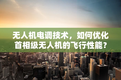 无人机电调技术，如何优化首相级无人机的飞行性能？