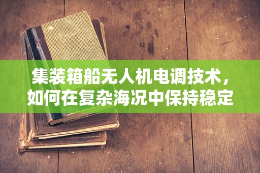 集装箱船无人机电调技术，如何在复杂海况中保持稳定飞行？