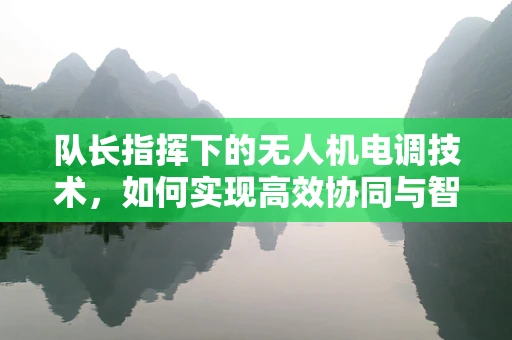 队长指挥下的无人机电调技术，如何实现高效协同与智能调度？