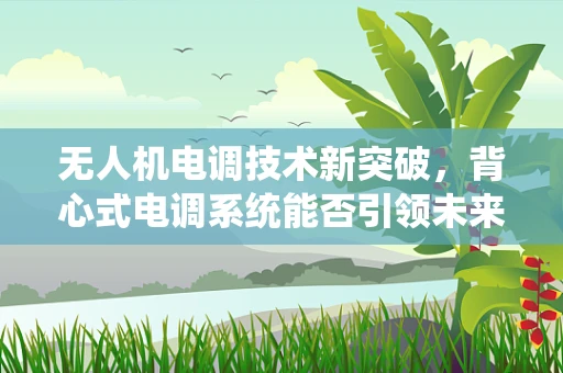 无人机电调技术新突破，背心式电调系统能否引领未来？
