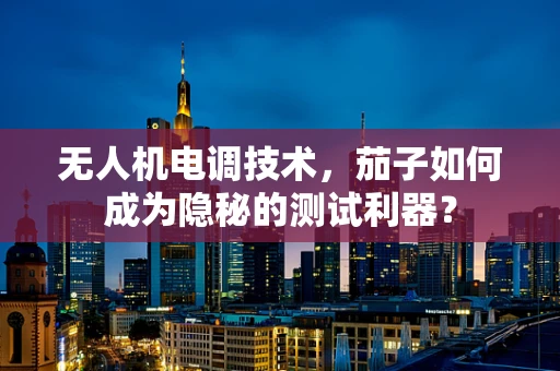 无人机电调技术，茄子如何成为隐秘的测试利器？