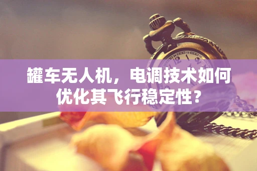 罐车无人机，电调技术如何优化其飞行稳定性？