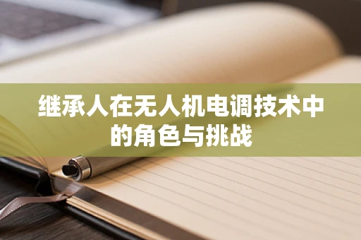 继承人在无人机电调技术中的角色与挑战