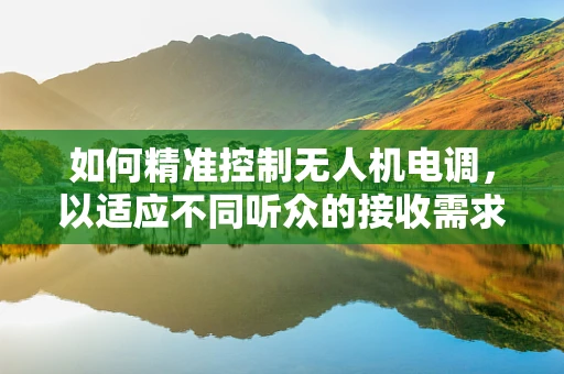 如何精准控制无人机电调，以适应不同听众的接收需求？