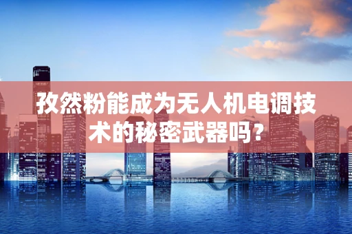 孜然粉能成为无人机电调技术的秘密武器吗？