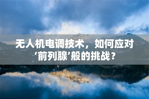 无人机电调技术，如何应对‘前列腺’般的挑战？