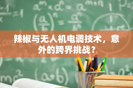 辣椒与无人机电调技术，意外的跨界挑战？