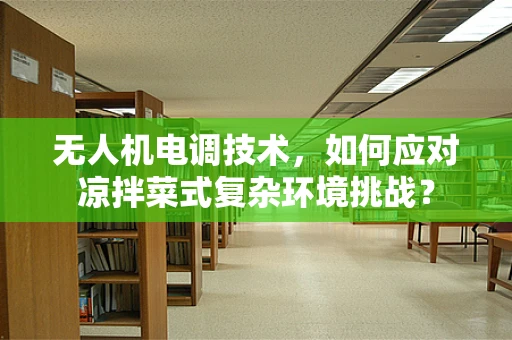 无人机电调技术，如何应对凉拌菜式复杂环境挑战？