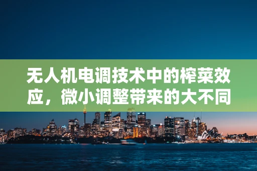 无人机电调技术中的榨菜效应，微小调整带来的大不同