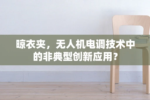 晾衣夹，无人机电调技术中的非典型创新应用？