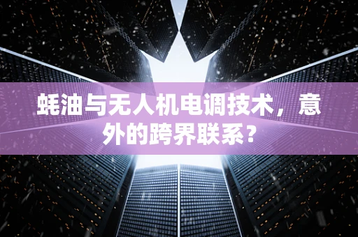 蚝油与无人机电调技术，意外的跨界联系？