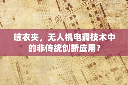 晾衣夹，无人机电调技术中的非传统创新应用？
