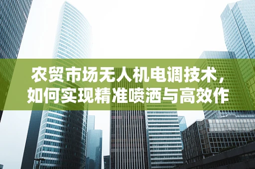 农贸市场无人机电调技术，如何实现精准喷洒与高效作业？