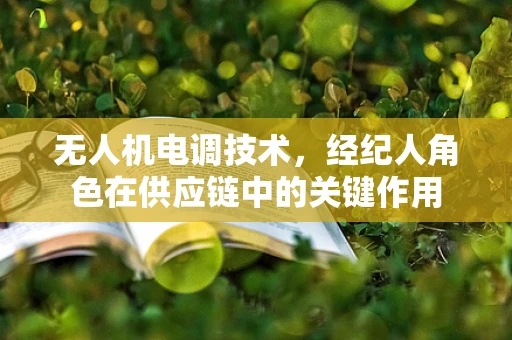 无人机电调技术，经纪人角色在供应链中的关键作用